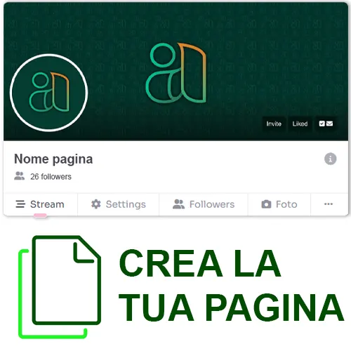 Crea la tua pagina in cazzeggiando